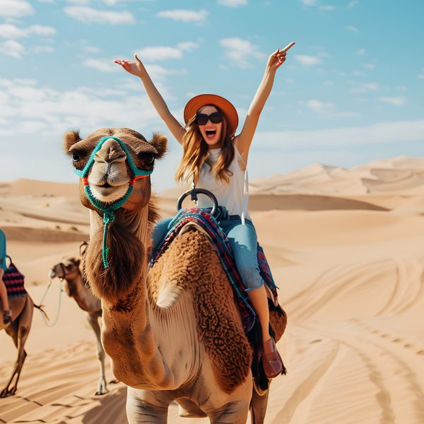 Touristes au désert de Foum Zguid